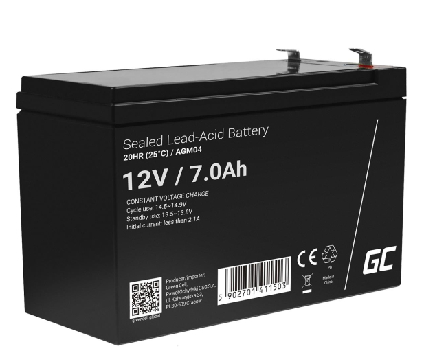 Green Cell Akumulator AGM  12V 7Ah - 547916 - zdjęcie